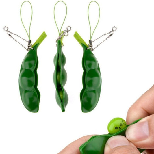 Pea Pod Popper Squeezy Pea Fidget - SensoryFun.com