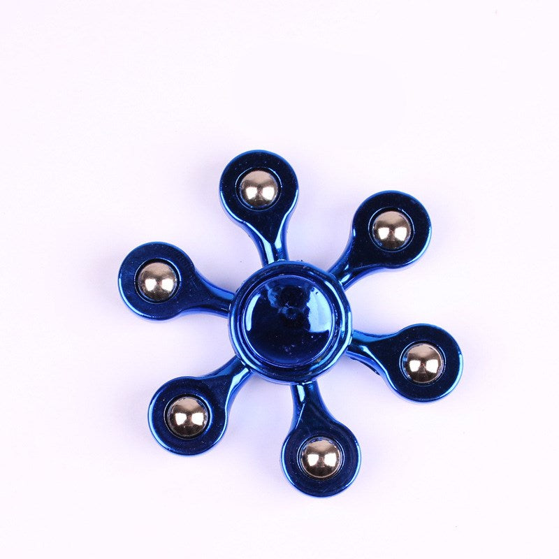 Electroplated Steel Ball Fidget Spinner - SensoryFun.com