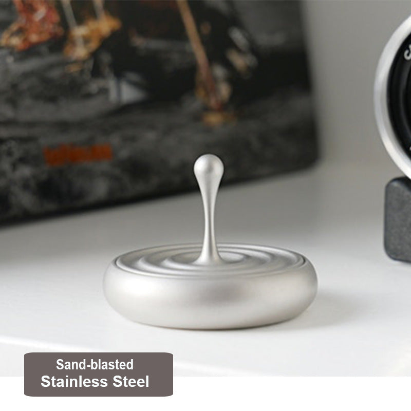 Water Drop  Stainless Steel Desk Top Fidget Spinner - SensoryFun.com