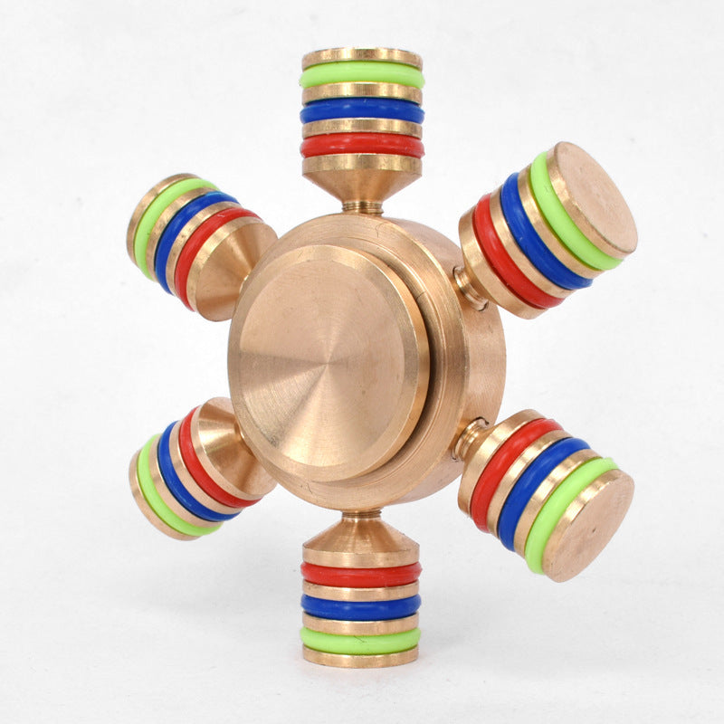 Six Head Fidget Metal Spinner
