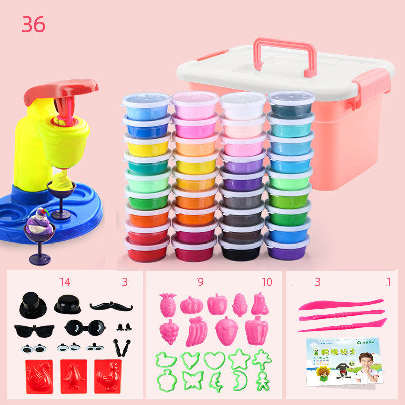 Super light clay 36 color set clay diy toy plasticine - SensoryFun.com