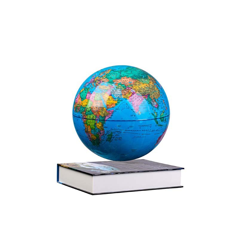 Rotating Coloured Light Luminous Globe with Book Base - SensoryFun.com