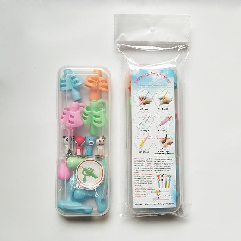 Two-Finger Grip Silicone Pen Handwriting Aid 3pcs - SensoryFun.com