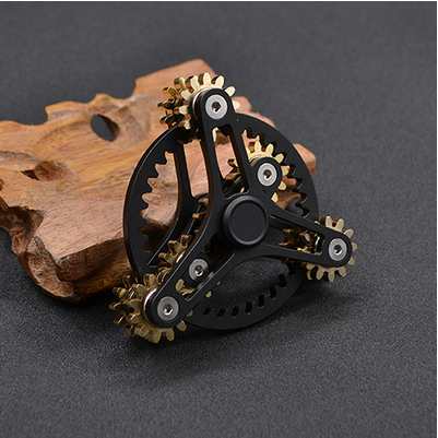 Multi Gear Metal Fidget Spinner - SensoryFun.com