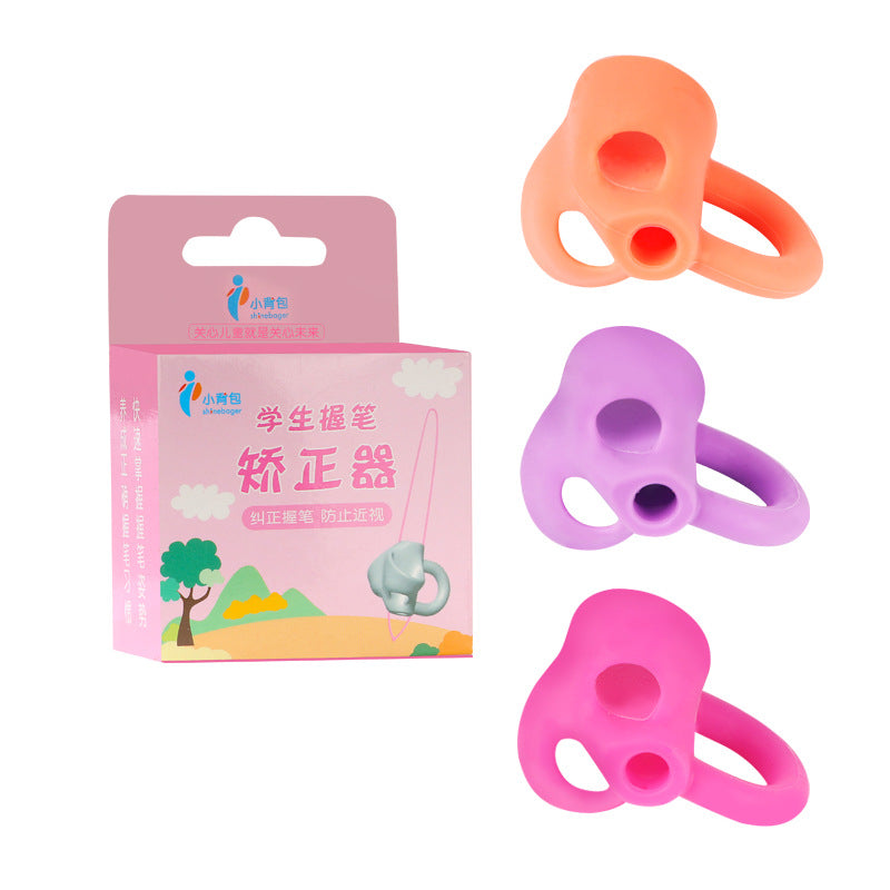 Two-Finger Grip Silicone Pen Handwriting Aid 3pcs - SensoryFun.com