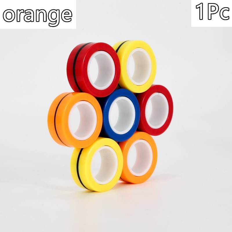 Set of Three Magnetic Rings Rotating Finger - SensoryFun.com