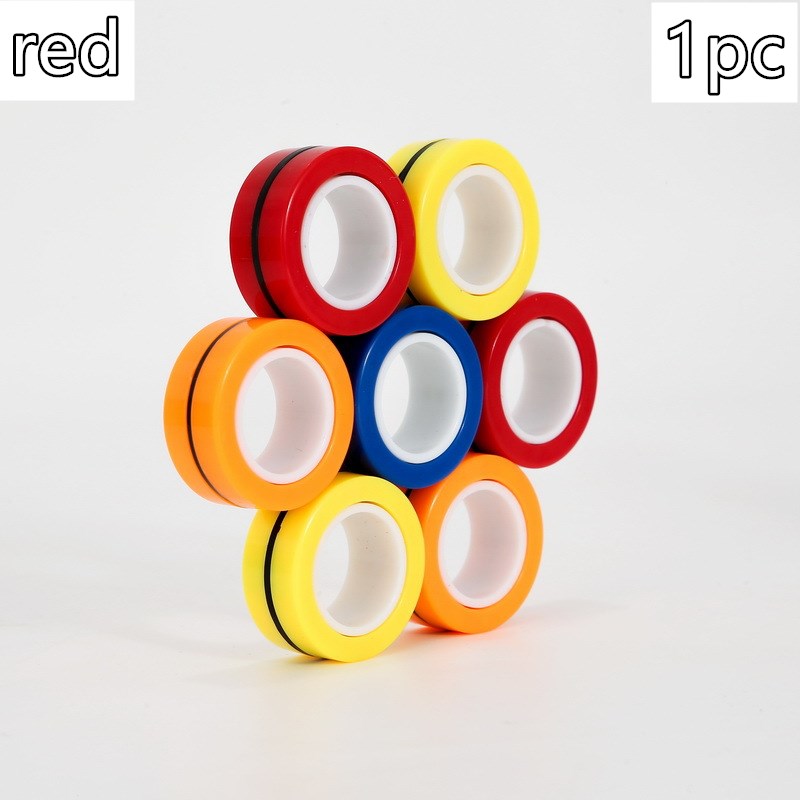 Set of Three Magnetic Rings Rotating Finger - SensoryFun.com