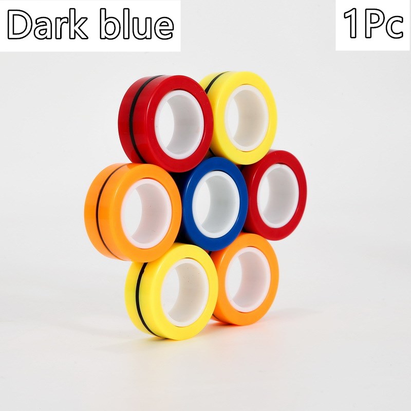 Set of Three Magnetic Rings Rotating Finger - SensoryFun.com