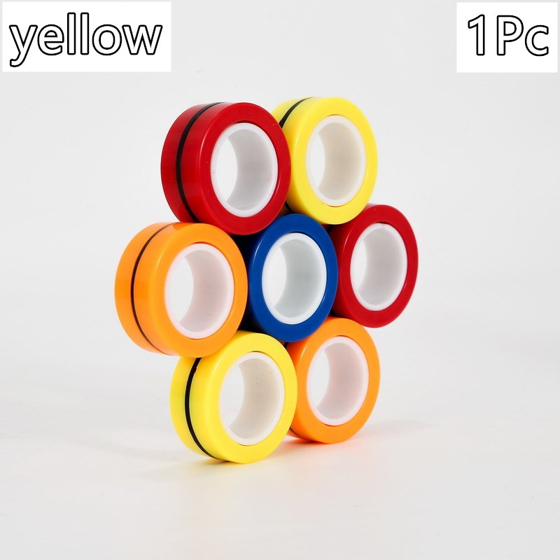 Set of Three Magnetic Rings Rotating Finger - SensoryFun.com