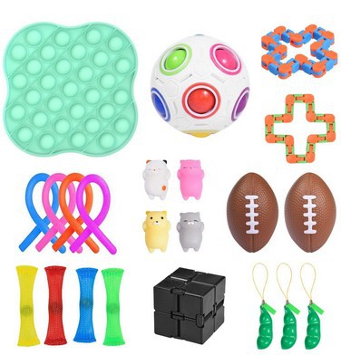 Various Pop It Sets 14pcs, 20pcs, 21pcs, 22pcs 24pcs, 51pcs - SensoryFun.com