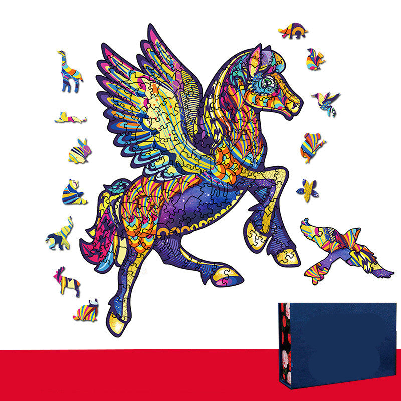 Wooden Three-dimensional Animal Jigsaw Puzzle - SensoryFun.com