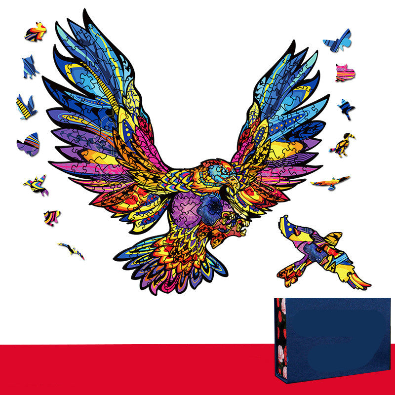Wooden Three-dimensional Animal Jigsaw Puzzle - SensoryFun.com