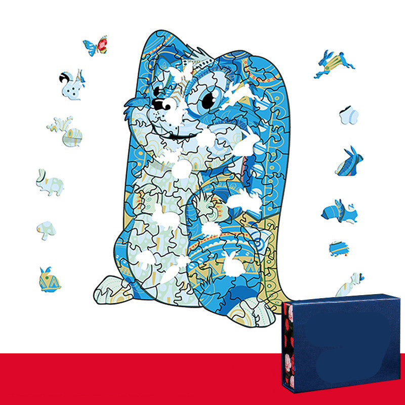 Wooden Three-dimensional Animal Jigsaw Puzzle - SensoryFun.com