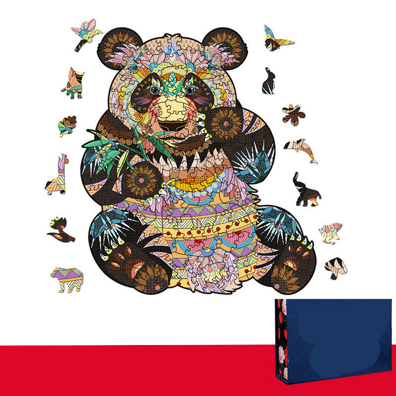Wooden Three-dimensional Animal Jigsaw Puzzle - SensoryFun.com