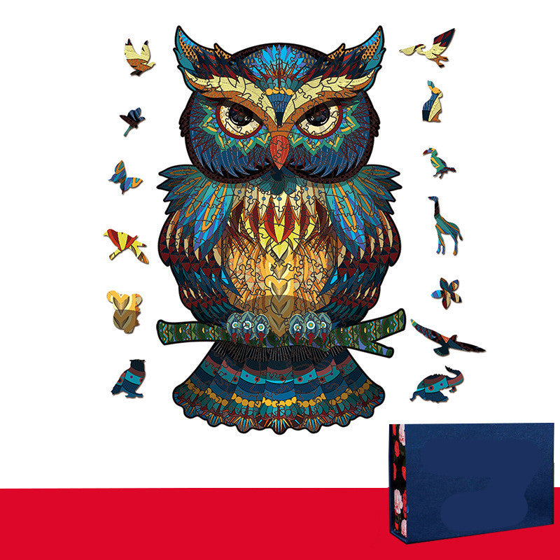 Wooden Three-dimensional Animal Jigsaw Puzzle - SensoryFun.com