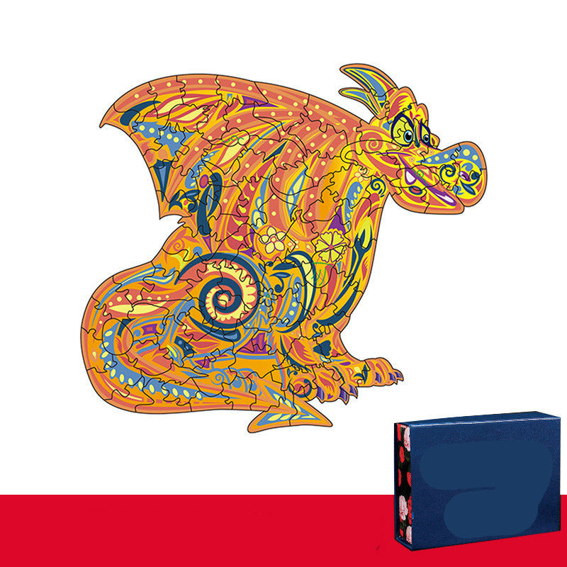 Wooden Three-dimensional Animal Jigsaw Puzzle - SensoryFun.com