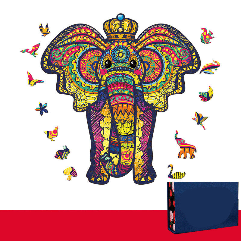 Wooden Three-dimensional Animal Jigsaw Puzzle - SensoryFun.com