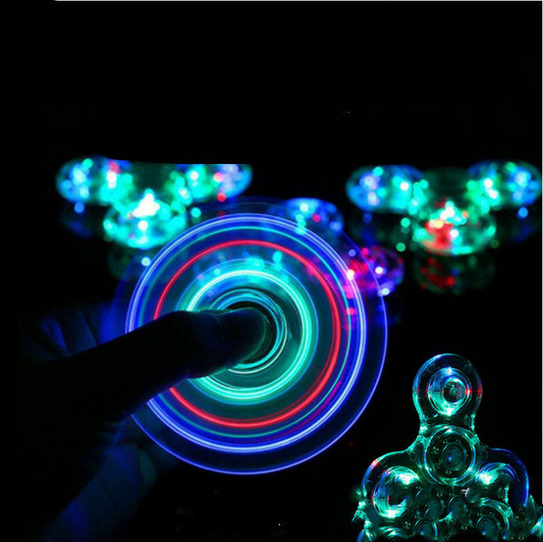 Luminous LED Light Fidget Spinner - SensoryFun.com