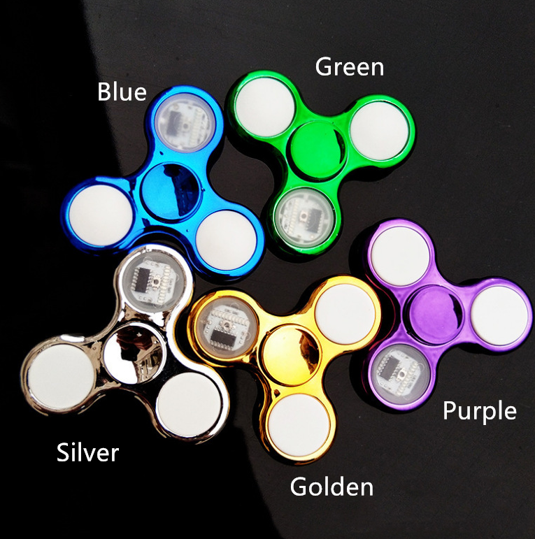 Luminous LED Light Fidget Spinner - SensoryFun.com