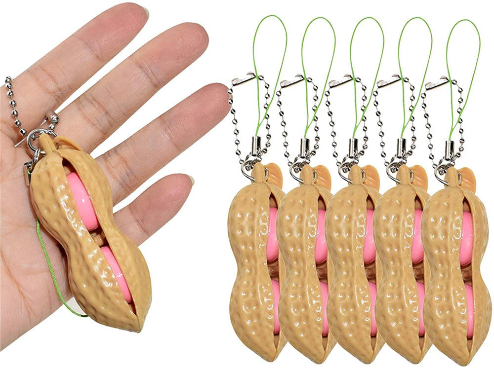 Squeeze Peanut Squeeze Toy - SensoryFun.com
