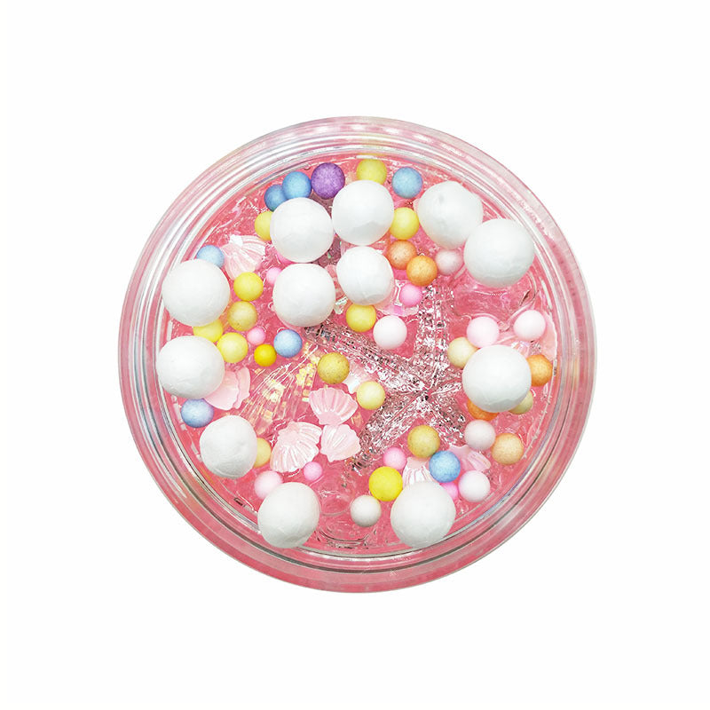 Starfish Mermaid Flat Bead Crystal Slime - SensoryFun.com