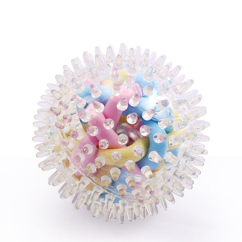 Glowing Spiky Colourful Ball - SensoryFun.com