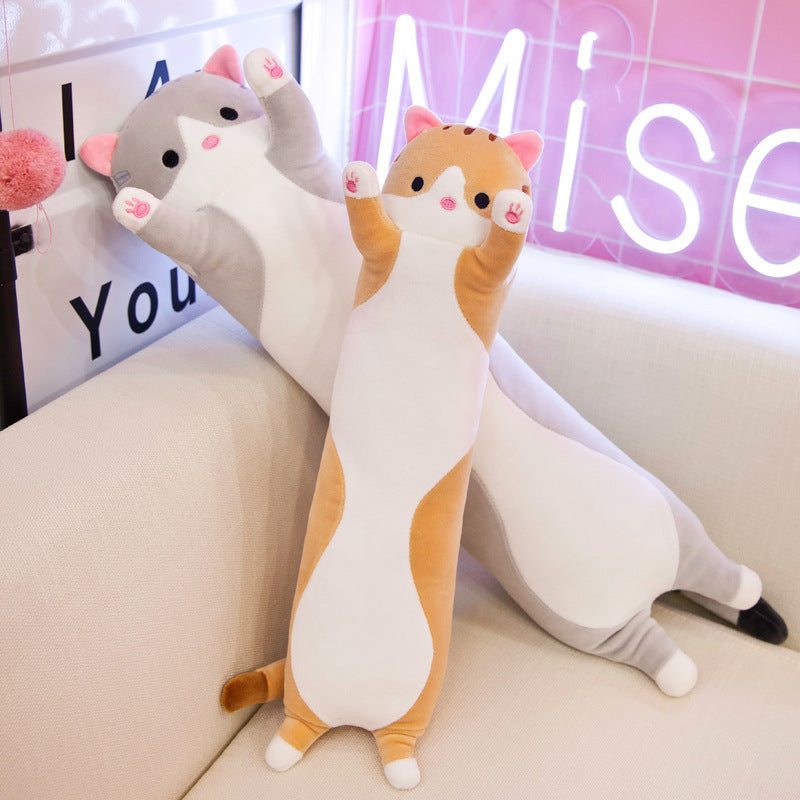Pillow Long Plush Toy Hugging Sleeping Pillow Cat Unicorn Fox Dinosaur - SensoryFun.com