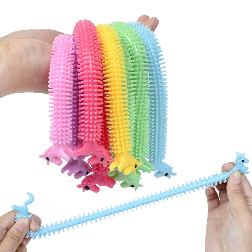 Unicorn or Caterpillar Stretchy Noodle Malala Le Children's Toys - SensoryFun.com