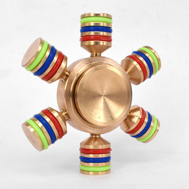 Six Head Fidget Metal Spinner