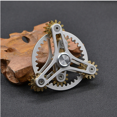Multi Gear Metal Fidget Spinner - SensoryFun.com