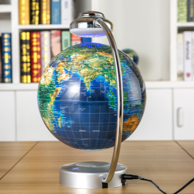 8 Inch Magnetic Levitation Floating World Globe - SensoryFun.com
