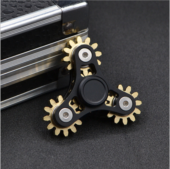Multi Gear Metal Fidget Spinner - SensoryFun.com