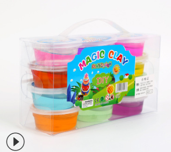 Crystal Magic Clay Slime Set Colour Transparent - SensoryFun.com
