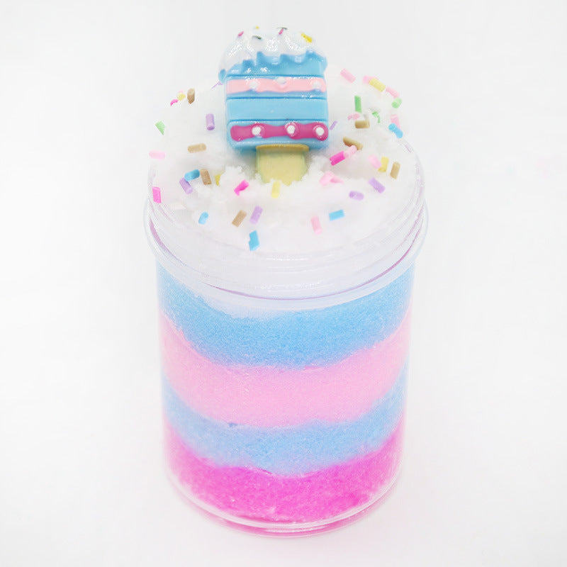 Ice Cream Multicolour Slime Cup - SensoryFun.com