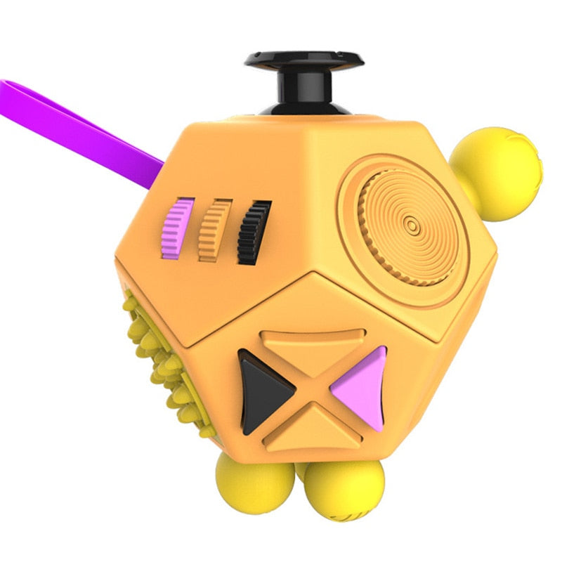 12 Sided Mega Fidget Cube - SensoryFun.com