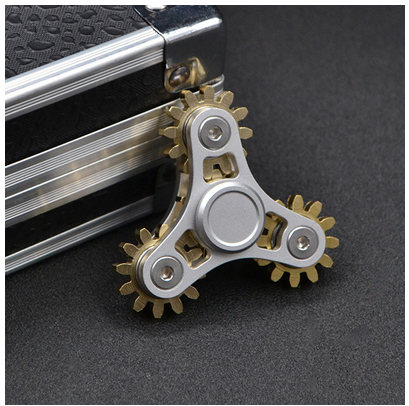 Multi Gear Metal Fidget Spinner - SensoryFun.com