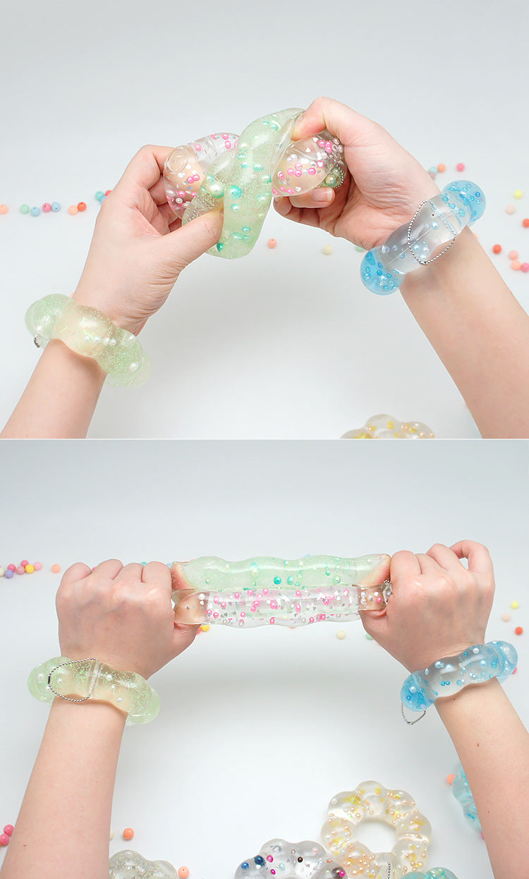 Clear Crystal Squishy Bracelet