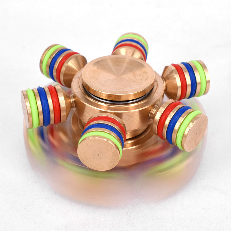 Six Head Fidget Metal Spinner