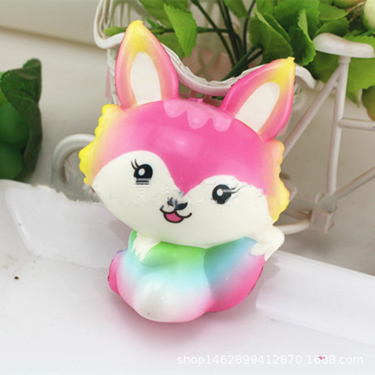 Squishy Cartoon Fox  Slow Rebound Toy - SensoryFun.com
