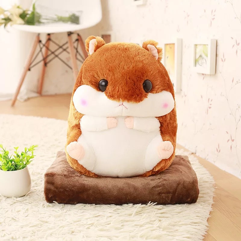 PlushyPillow Hamster Plush With blanket - SensoryFun.com