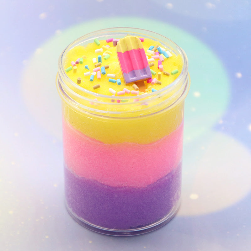 Ice Cream Multicolour Slime Cup - SensoryFun.com