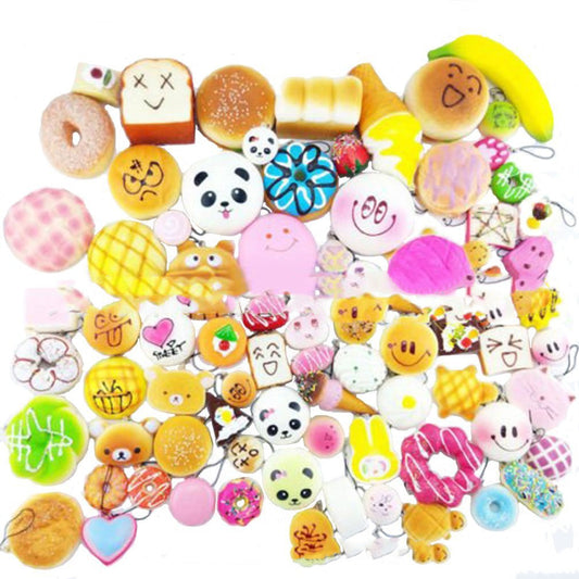 Toy Squishy Bread Cake Strawberry Panda Random Style - SensoryFun.com