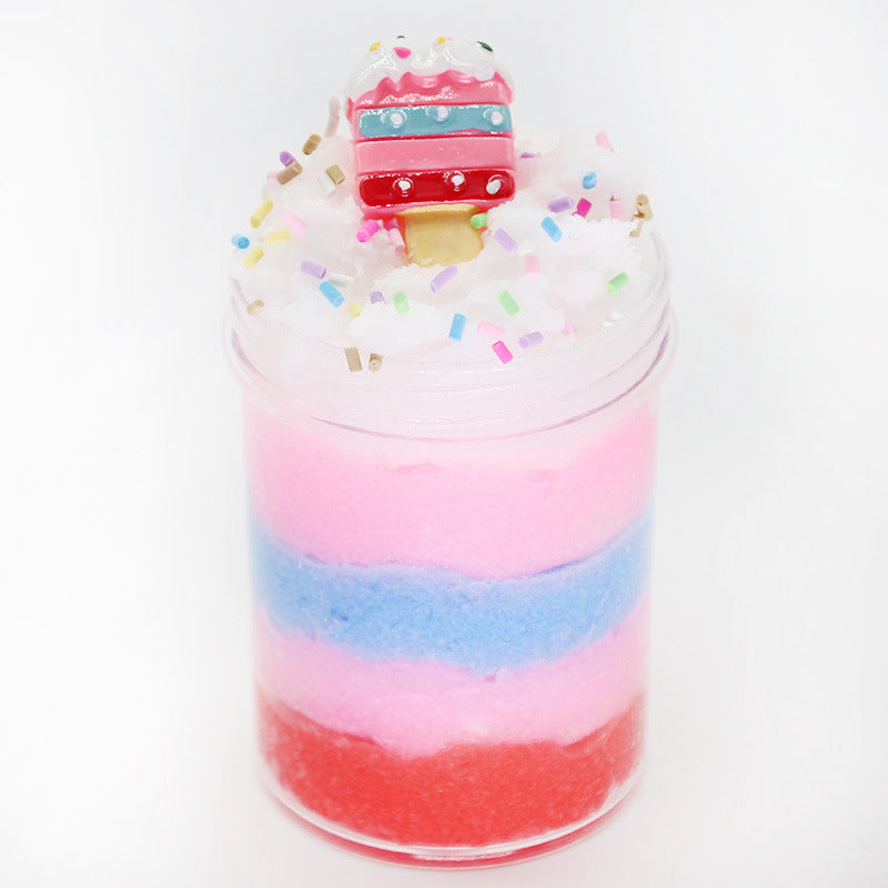 Ice Cream Multicolour Slime Cup - SensoryFun.com