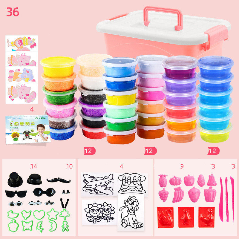 Super light clay 36 color set clay diy toy plasticine - SensoryFun.com