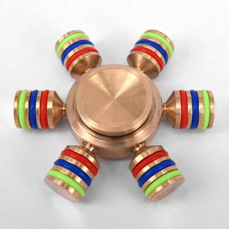 Six Head Fidget Metal Spinner