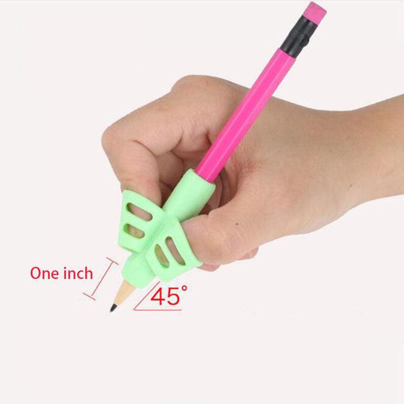 Two-Finger Grip Silicone Pen Handwriting Aid 3pcs - SensoryFun.com