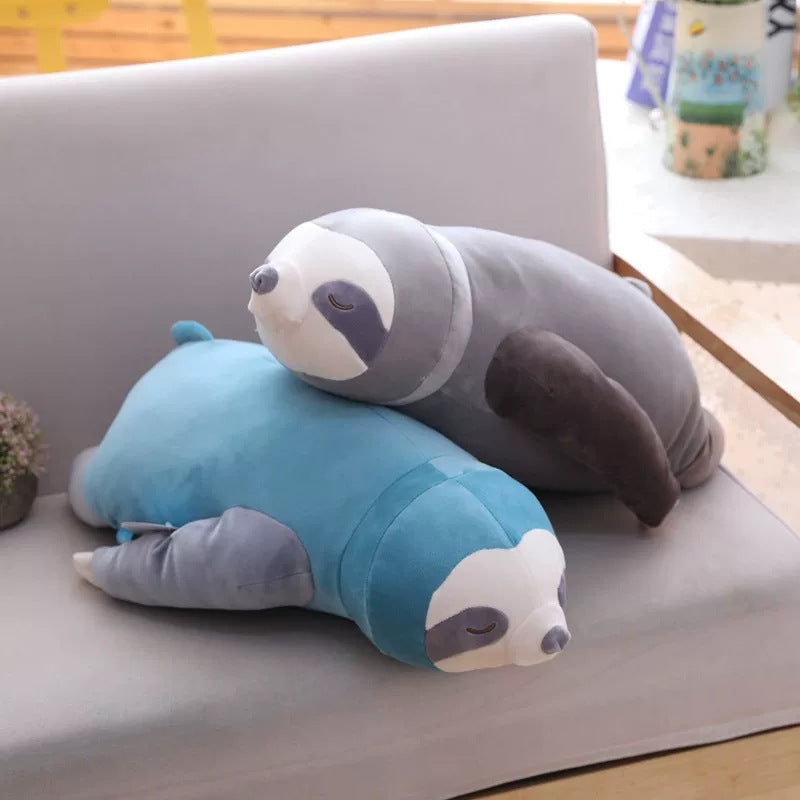 PlushyPillow Sloth Plush Toy - SensoryFun.com