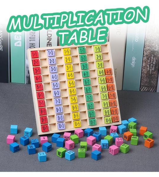 Wooden Montessori Multiplication Table - SensoryFun.com