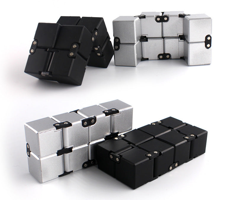 Magic Infinity Cube Gold, Silver, Black - SensoryFun.com