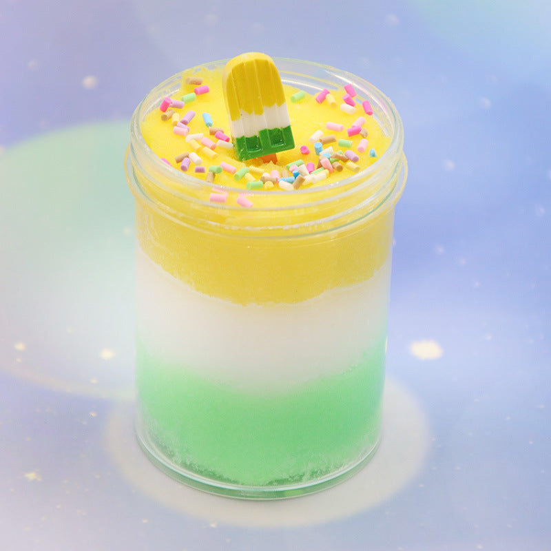 Ice Cream Multicolour Slime Cup - SensoryFun.com